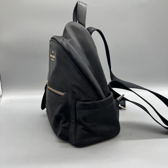 black leather backpack with gold zipper Mason (Black and Gold) and everything you carry along the way Women's Full Grain Leather Backpack
